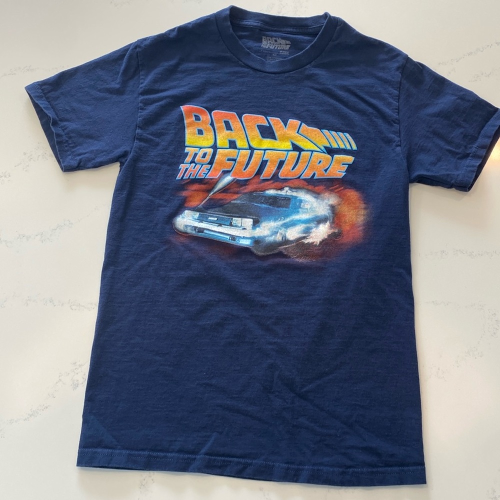 Back To The Future TShirt navy size S/P